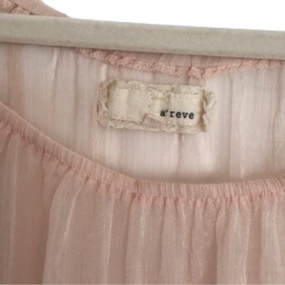 ANTHROPOLOGIE A’Reve Eyelash Lace Blouse, Small - Picture 2 of 7